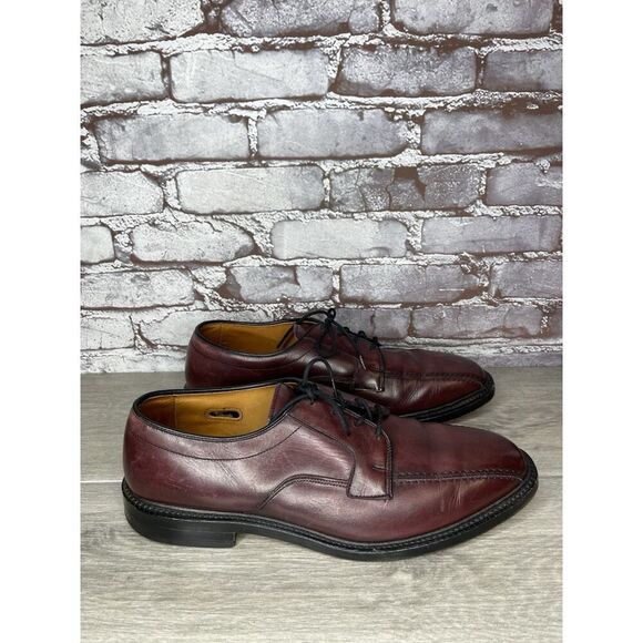 Allen Edmonds Hillcrest Brown Leather Bicycle Toe Lace Up Dress Shoes Men 11D US main image 11